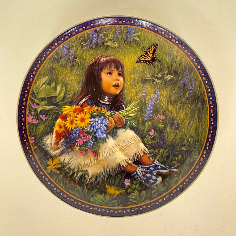 Collector plate “Little Butterfly” - Bradford exchange plate .